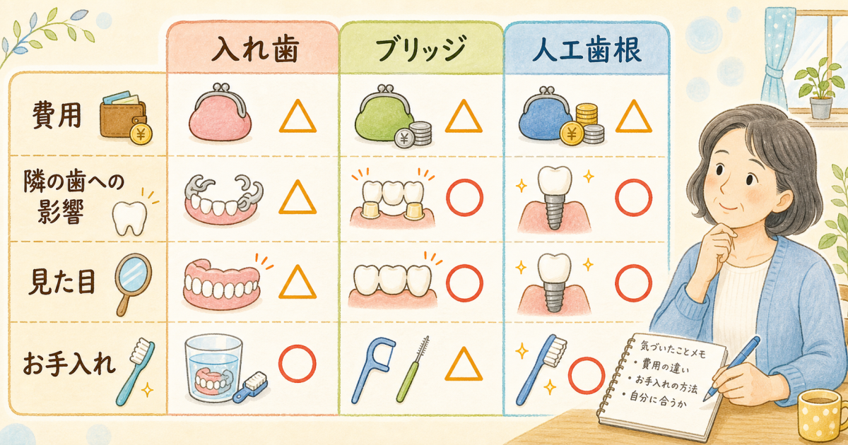 歯を失ったままにする影響と3つの主要な治療法