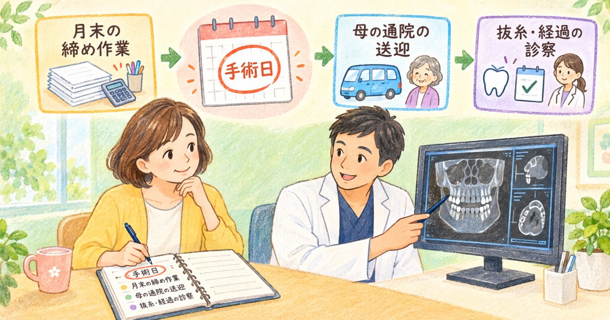 奈良市で仕事と送迎を踏まえて手術日を決めるには